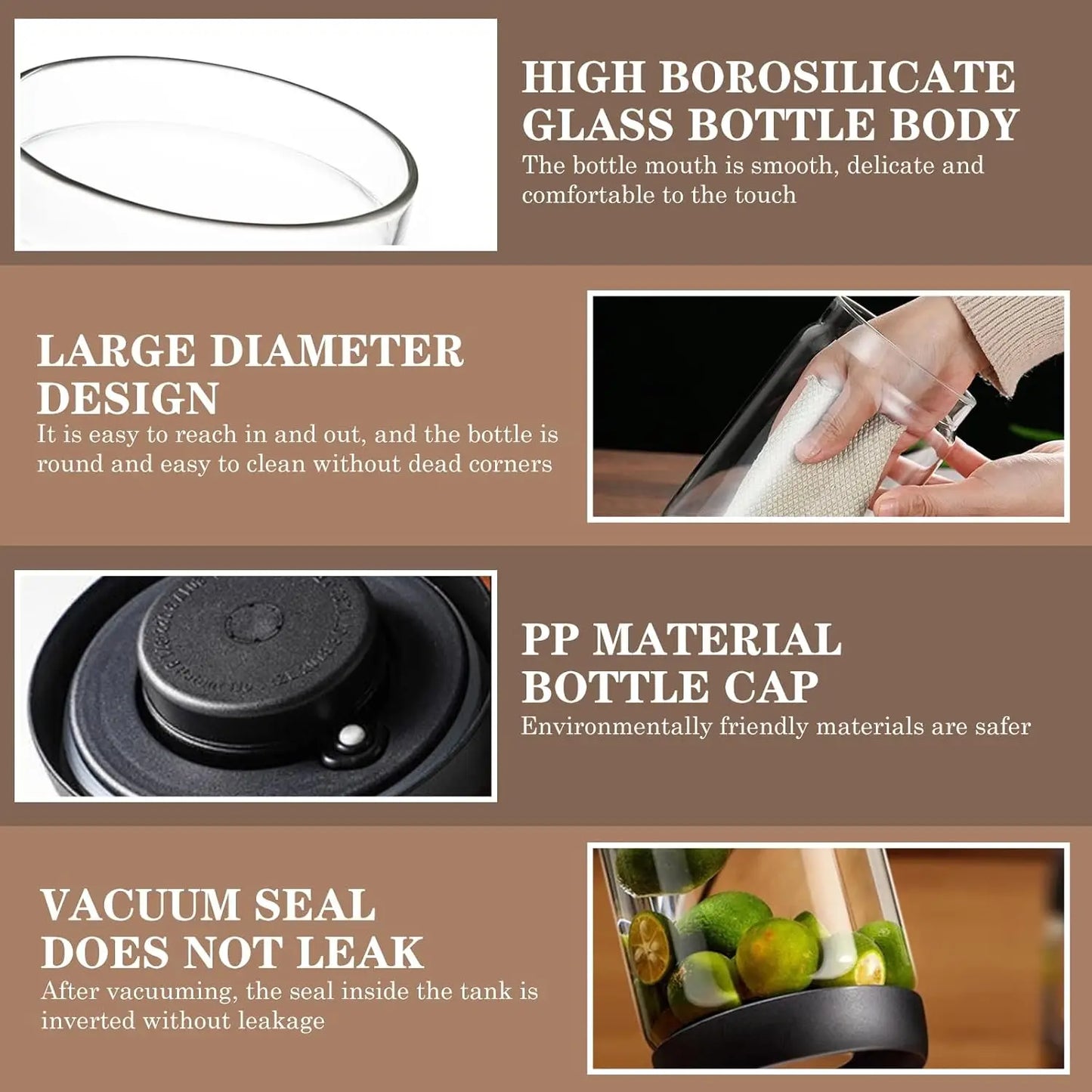 Barattolo Sottovuoto per Caffè in Chicchi - Contenitore Ermetico Salva Aroma per Alimenti