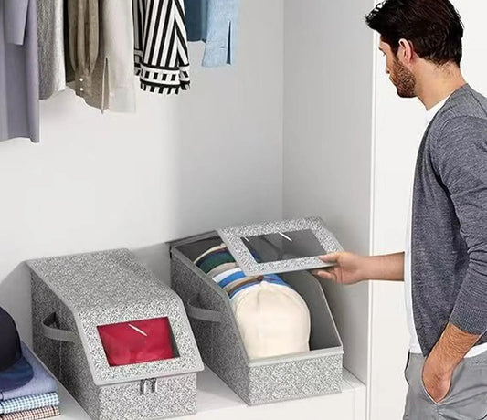 Organizzatore per Cappelli da Baseball - Porta Cappelli Impilabile per 24 Cappelli