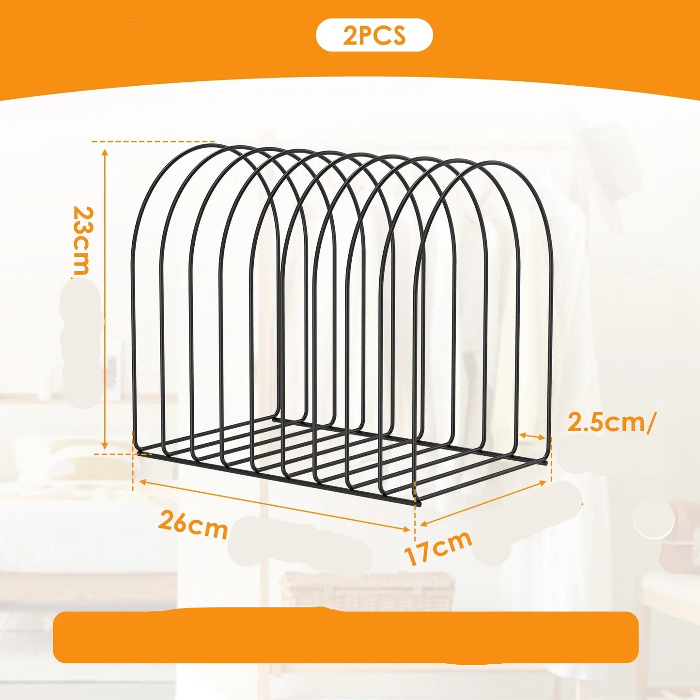 Organizzatore per Cappelli di Lana - Set 2 Pezzi Espositore Berretti Invernali in Ferro