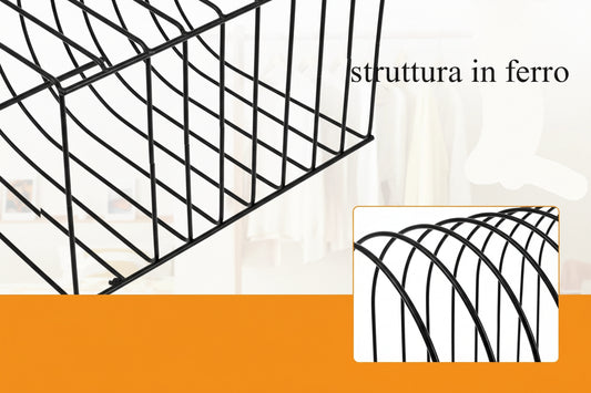 Organizzatore per Cappelli di Lana - Set 2 Pezzi Espositore Berretti Invernali in Ferro